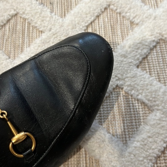 Authentic- Gucci Womans Brixton Collapsible Apron Toe Loafers - Picture 4 of 9